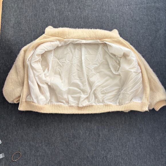 VINTAGE LANA ICELANDIC WOOL ZIP-UP CARDIGAN KNIT JACKET RARE WOMEN SIZE LARGE - Picture 4 of 11